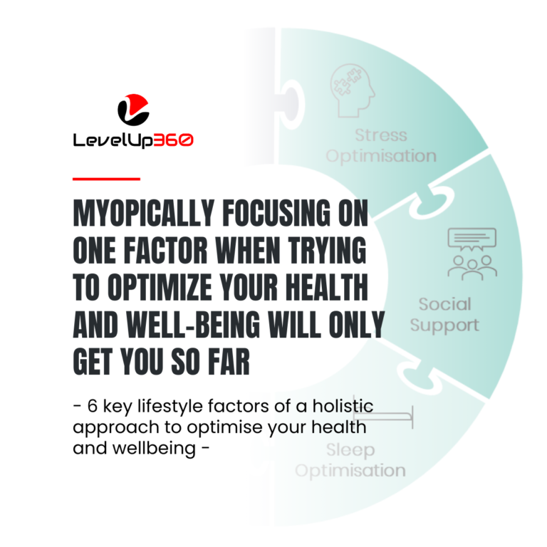 Myopically focusing on one factor when trying to optimize your health and well-being will only get you so far (2)