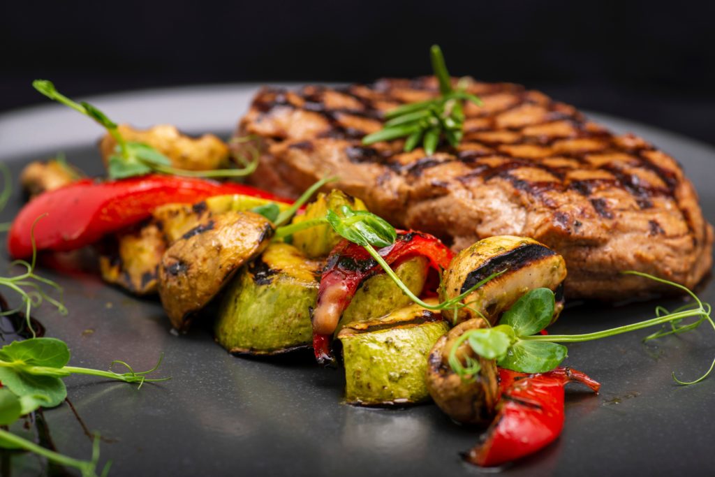 Grilled Meat with Vegetables