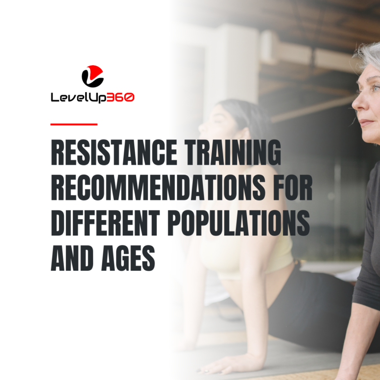 Resistance training recommendations for different populations and ages (2)